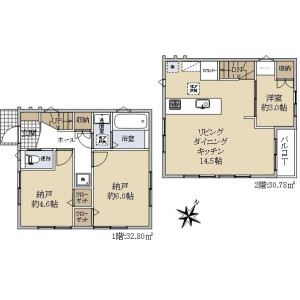 1SLDK {building type} in Saginomiya - Nakano-ku Floorplan