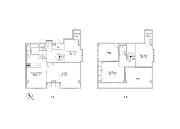 3LDK Apartment to Rent in Yokohama-shi Naka-ku Floorplan