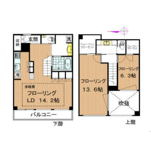 2LDK Mansion in Azabujuban - Minato-ku Floorplan