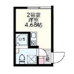 1R Apartment in Ichiba higashinakacho - Yokohama-shi Tsurumi-ku Floorplan