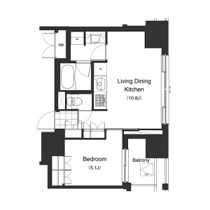 1LDK Mansion in Honkomagome - Bunkyo-ku Floorplan