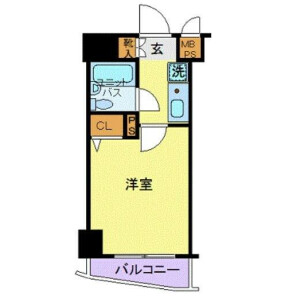 1K Mansion in Asakusa - Taito-ku Floorplan
