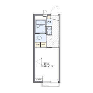 1K Apartment in Nishitsuruma - Yamato-shi Floorplan