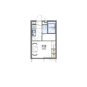1K Apartment in Sekibara - Adachi-ku Floorplan