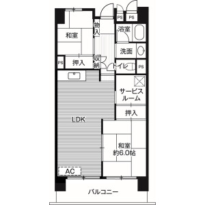 2SLDK Mansion in Azuma - Narita-shi Floorplan