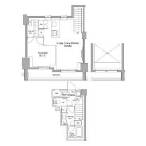 1LDK Mansion in Komaba - Meguro-ku Floorplan