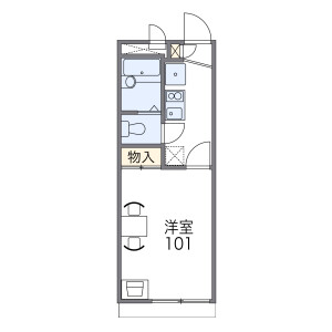 1K Apartment in Suwa - Osaka-shi Joto-ku Floorplan
