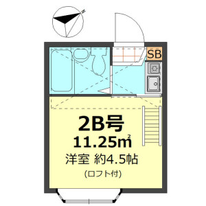 1R Apartment in Maenocho - Itabashi-ku Floorplan