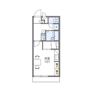 1K Apartment in Takamiyacho - Hikone-shi Floorplan