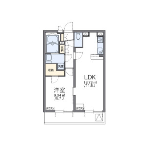 1LDK Mansion in Higashiogu - Arakawa-ku Floorplan