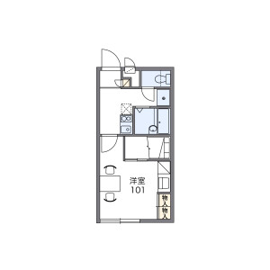 1K Apartment in Esojimamachi - Utsunomiya-shi Floorplan