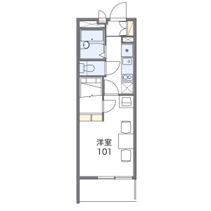 1K Mansion in Kisshoin hainoborinishimachi - Kyoto-shi Minami-ku Floorplan