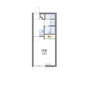 1K Apartment in Minamishojaku - Suita-shi Floorplan