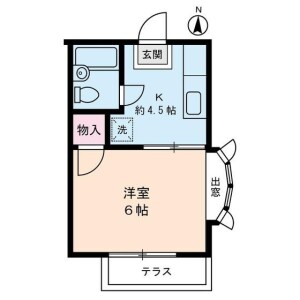文京区大塚-1K公寓 房屋布局