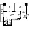 2LDK Apartment to Rent in Osaka-shi Naniwa-ku Floorplan