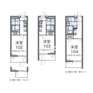 1K Mansion in Hama - Amagasaki-shi Floorplan