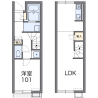 1LDK Apartment to Rent in Tottori-shi Floorplan