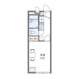 1K Apartment in Shimotogari - Sunto-gun Nagaizumi-cho Floorplan