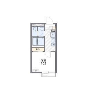 1K 아파트 in Kamiyoga - Setagaya-ku Floorplan