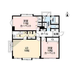 2LDK Mansion in Uguisudanicho - Shibuya-ku Floorplan