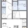 埼玉市西區出租中的1K公寓 房間格局
