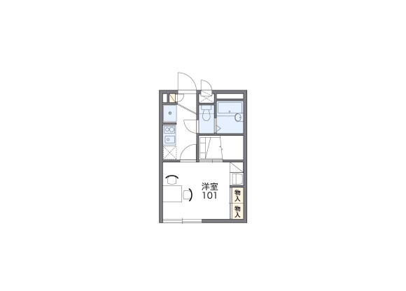 1K Apartment to Rent in Saitama-shi Nishi-ku Floorplan