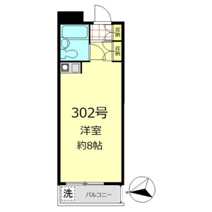 1R Mansion in Tsurumaki - Setagaya-ku Floorplan
