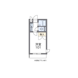 1K Mansion in Shimookubo - Saitama-shi Sakura-ku Floorplan