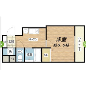 1K Mansion in Uchikyuhojimachi - Osaka-shi Chuo-ku Floorplan