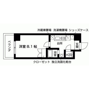 1K Mansion in Tatsunakacho - Kyoto-shi Shimogyo-ku Floorplan