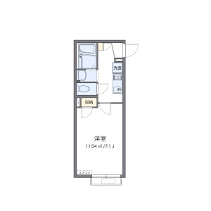 1K Apartment in Higashisugano - Ichikawa-shi Floorplan