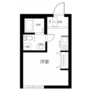 1K Apartment in Nagatahigashi - Yokohama-shi Minami-ku Floorplan