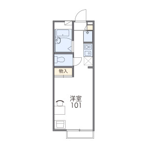 1K Apartment in Miyauchi - Kawasaki-shi Nakahara-ku Floorplan