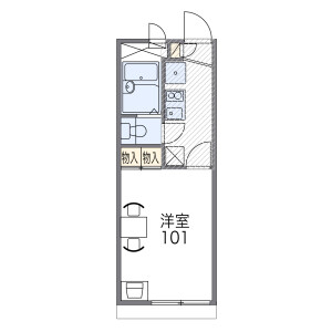 1K Apartment in Haradanaka - Toyonaka-shi Floorplan