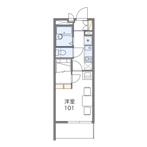 1K Mansion in Kitaichinosawamachi - Utsunomiya-shi Floorplan