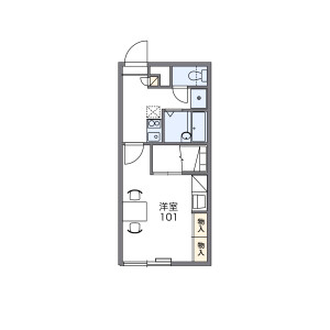 1K Apartment in Komazono - Iwamizawa-shi Floorplan