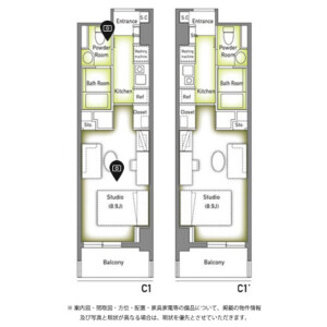 Roppongi Duplex Tower Standard C Studio - Serviced Apartment, Minato-ku Floorplan