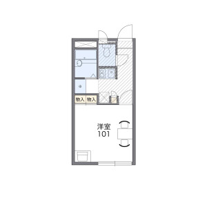 1K Apartment in Koshigaya(banchi) - Koshigaya-shi Floorplan
