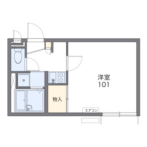 1K Apartment in Ishida moriminamicho - Kyoto-shi Fushimi-ku Floorplan