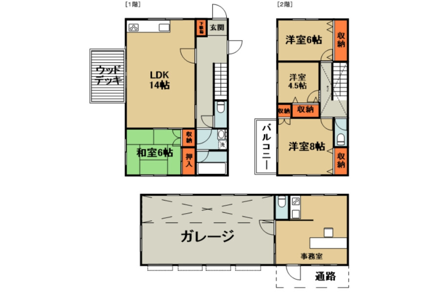 4LDK House to Rent in Fukaya-shi Floorplan