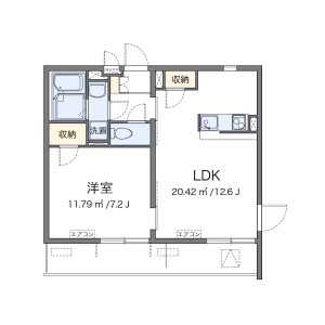 1LDK Mansion in Tamagawa - Chofu-shi Floorplan