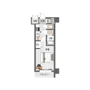 1K Mansion in Shinyokohama - Yokohama-shi Kohoku-ku Floorplan