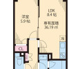1LDK Apartment to Rent in Chofu-shi Floorplan