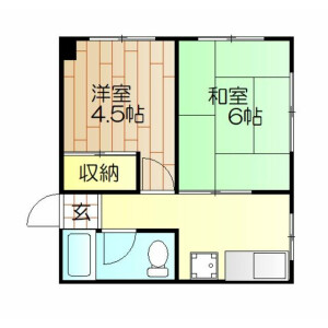 2DK Mansion in Kizuki - Kawasaki-shi Nakahara-ku Floorplan