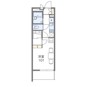 1K Mansion in Shimomizo - Sagamihara-shi Minami-ku Floorplan