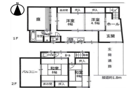 2LDK {building type} in Uzumasa horigauchicho - Kyoto-shi Ukyo-ku