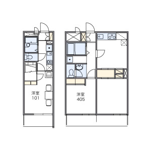 2DK Mansion in Koyanagicho - Fuchu-shi Floorplan