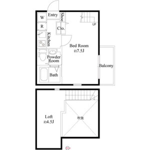 1K Apartment in Nishikojiya - Ota-ku Floorplan