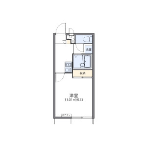 1K Apartment in Soga - Chiba-shi Chuo-ku Floorplan