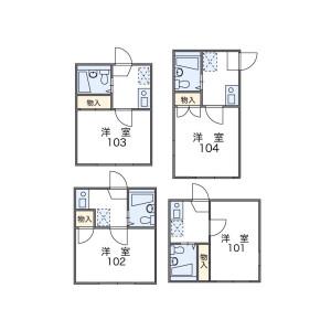 1K Apartment in Miyasaka - Setagaya-ku Floorplan